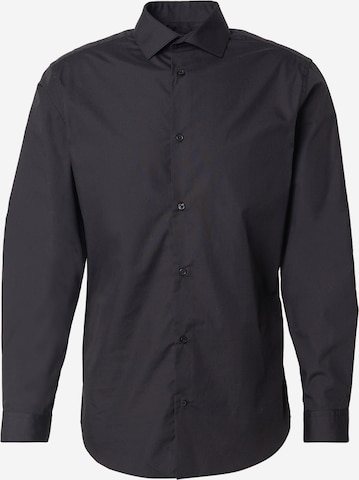 JACK & JONES Button Up Shirt 'JWHPARKER' in Black: front