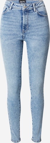 PIECES Skinny Jeans 'DANA' i blå: forside