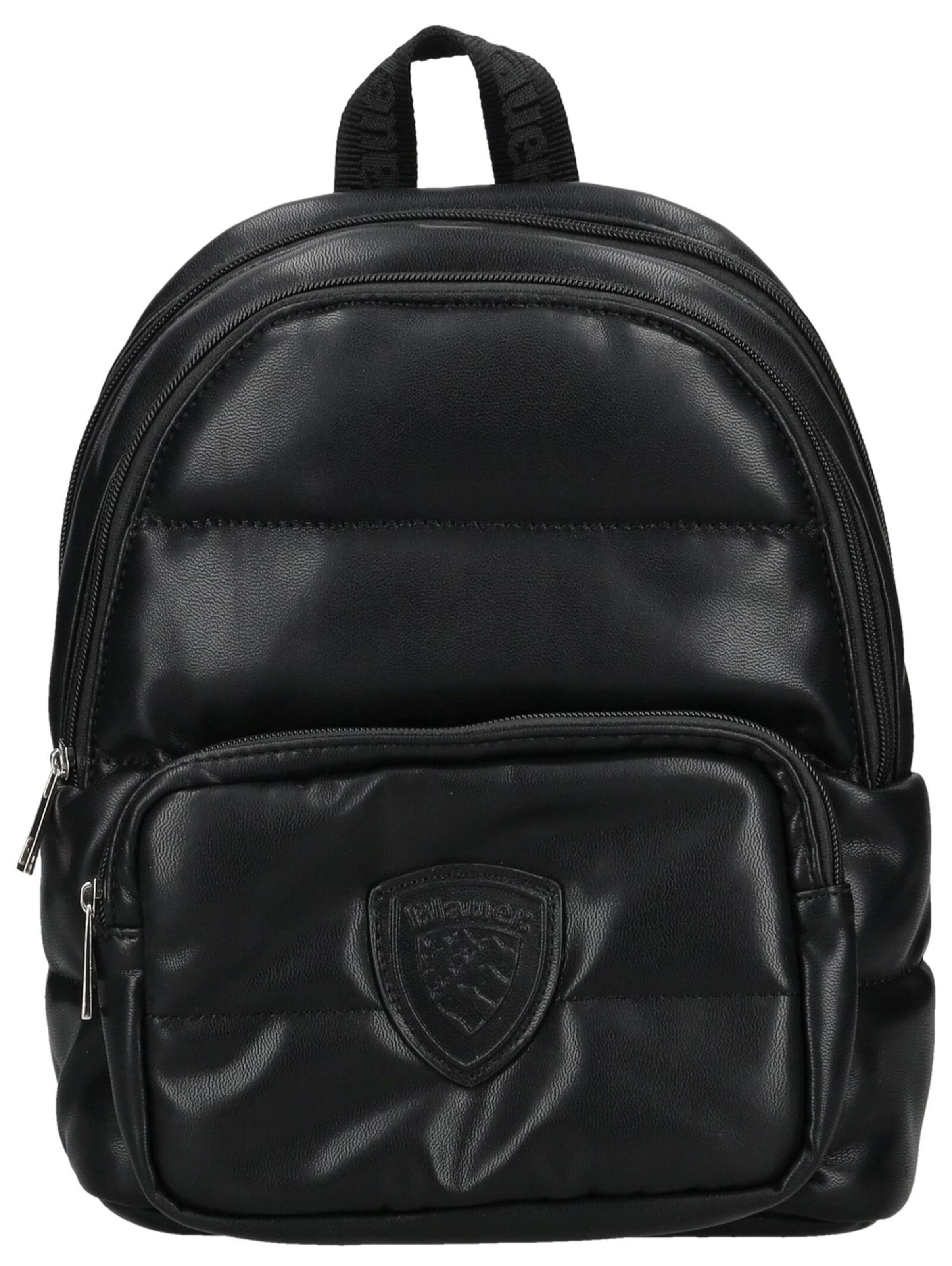 Blauer.USA Rucksack in Schwarz: Vorderseite