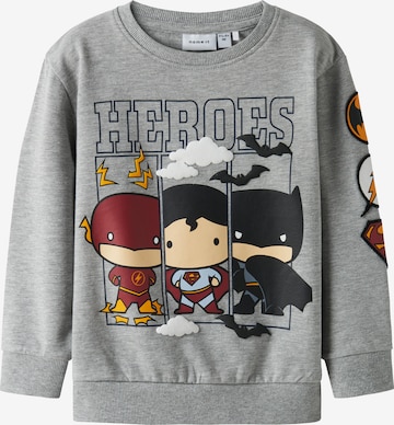 NAME IT Sweatshirt 'NMMOSMUS BATMAN' in Grey: front