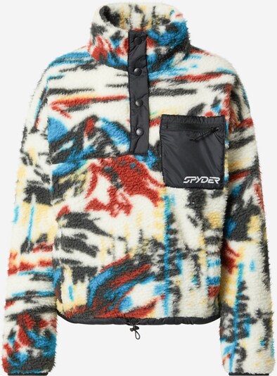 Jachetă  fleece funcțională 'SHERMAN' Spyder pe albastru deschis / roșu cireș / negru / alb murdar, Vizualizare produs