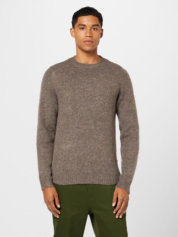 Casual Friday Sweater 'Karl' in Brown: front