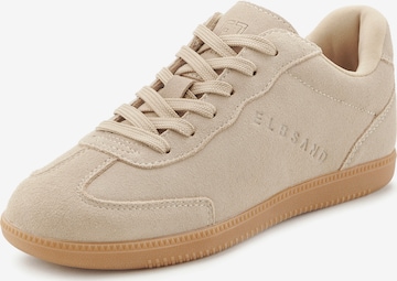 Elbsand Låg sneaker i beige: framsida