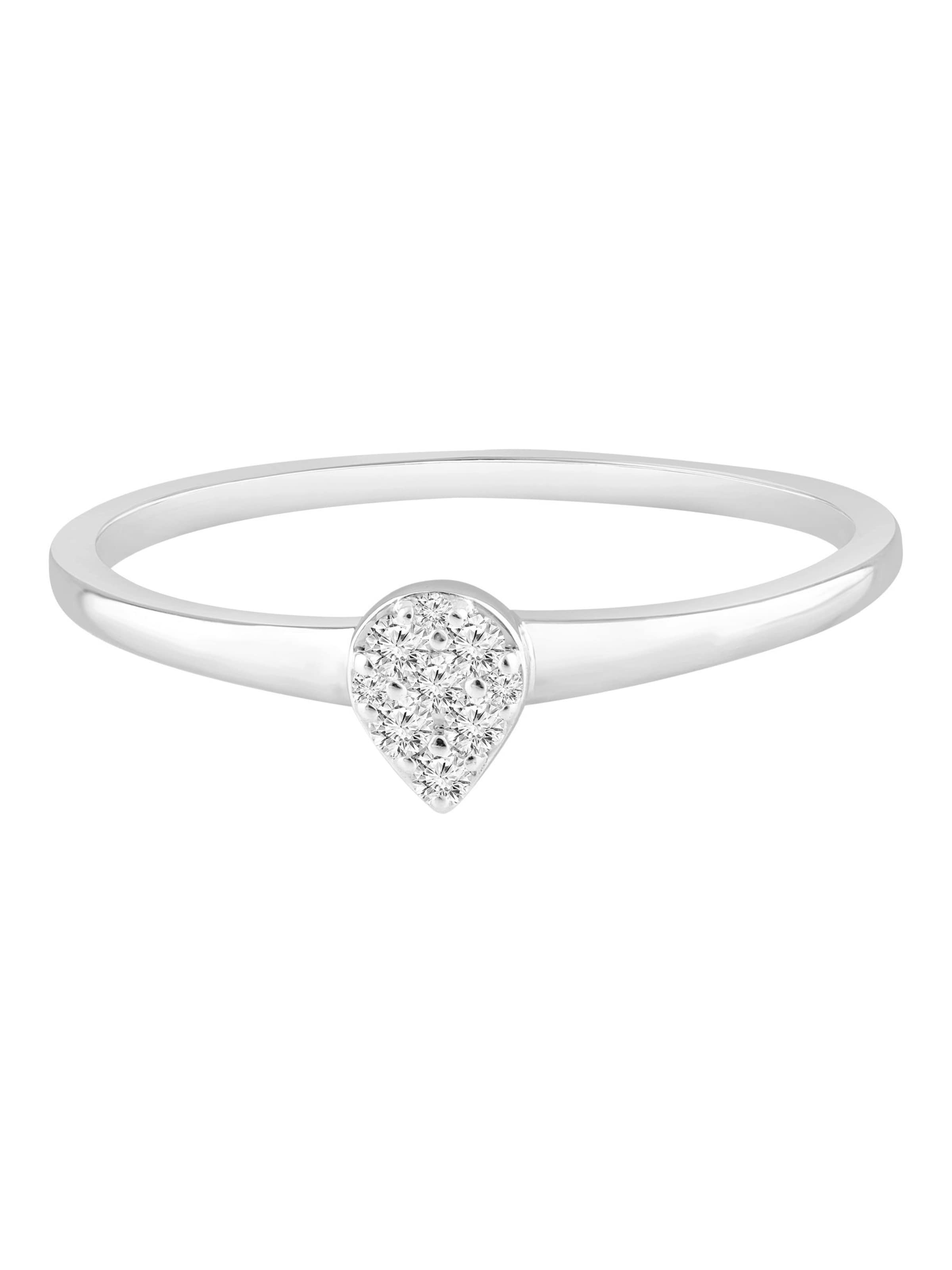 Diamant Exquis Ring in Silver: front
