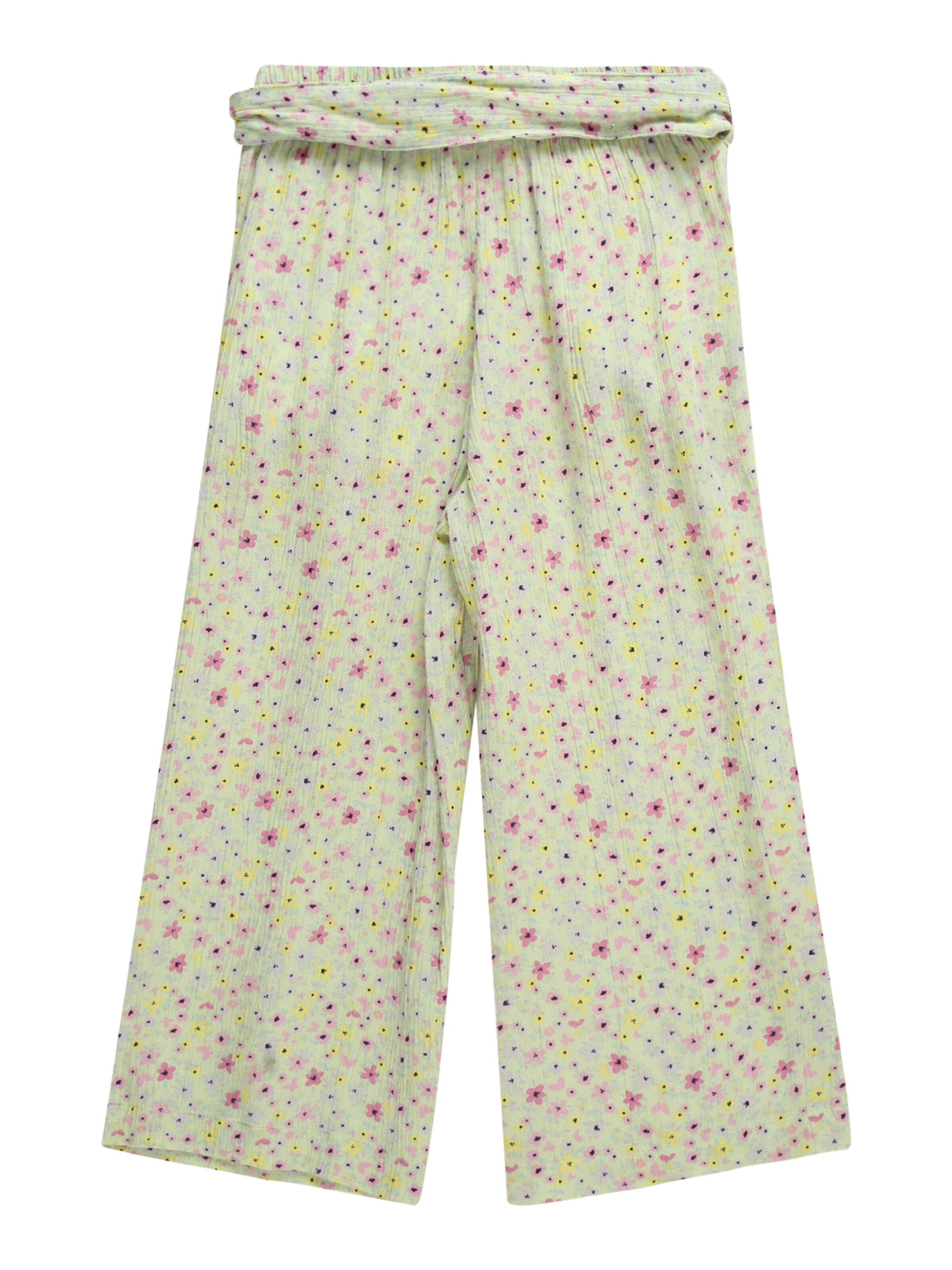 Wide leg Pantaloni de la s.Oliver pe verde
