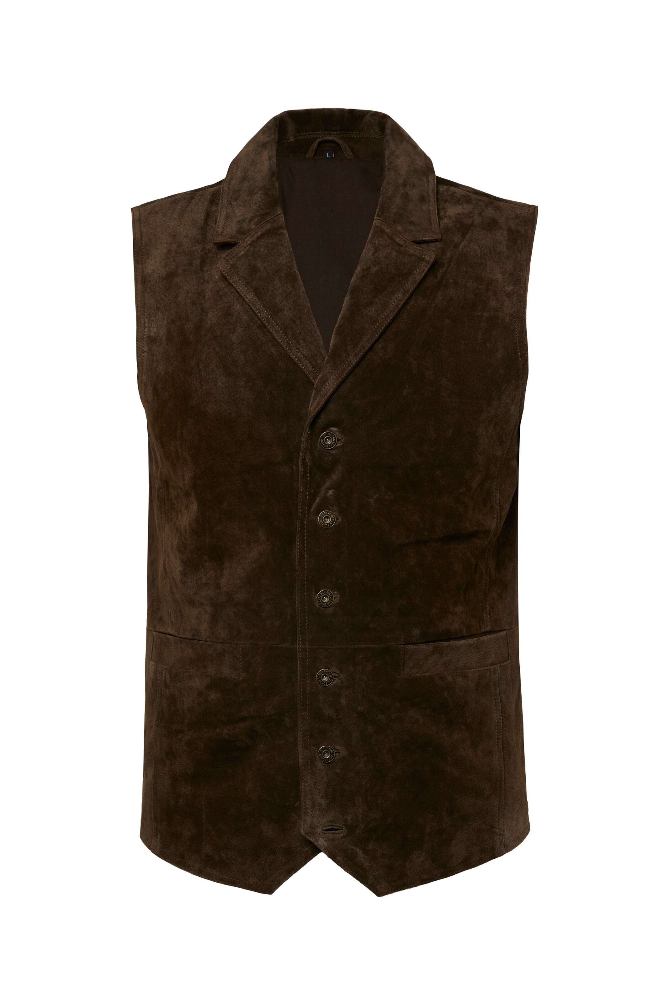 JP1880 Vest in Brown: front