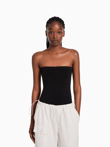 Bershka Shirt bodysuit in Black: front