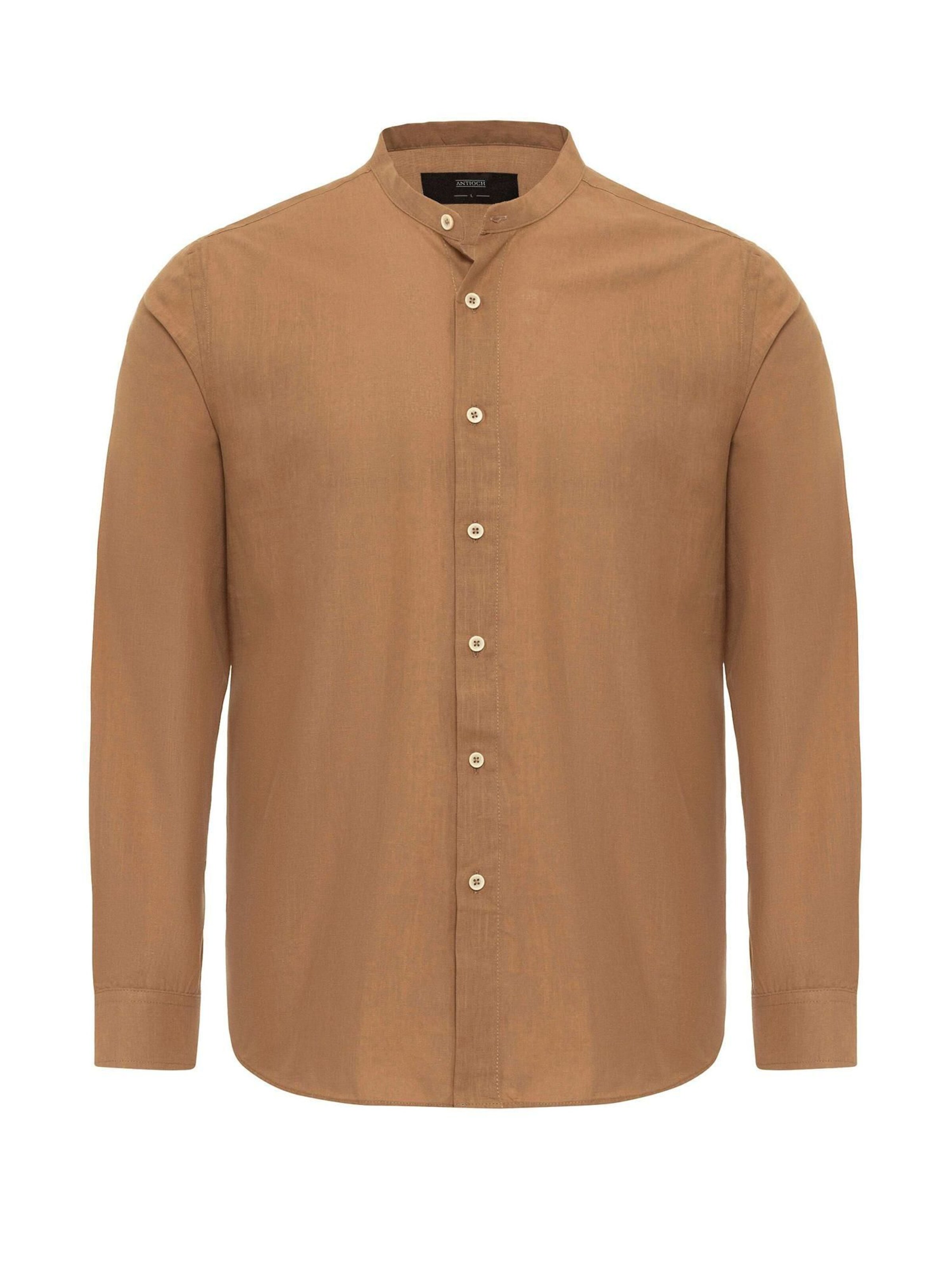 Antioch Regular fit Πουκάμισο σε καφέ: μπροστά