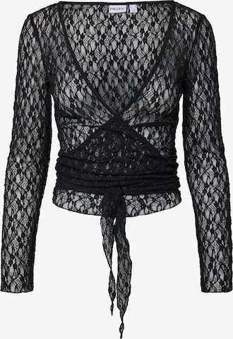 PIECES - Top 'ROYA' en negro: frente