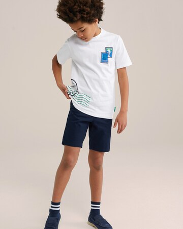 T-Shirt WE Fashion en blanc