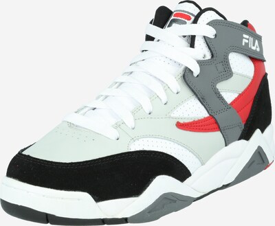 FILA Sneakers hoog 'Squad' in de kleur Lichtgrijs / Rood / Zwart / Wit, Productweergave