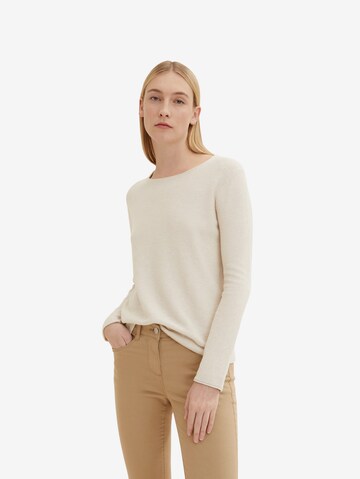 TOM TAILOR Sweater in Beige