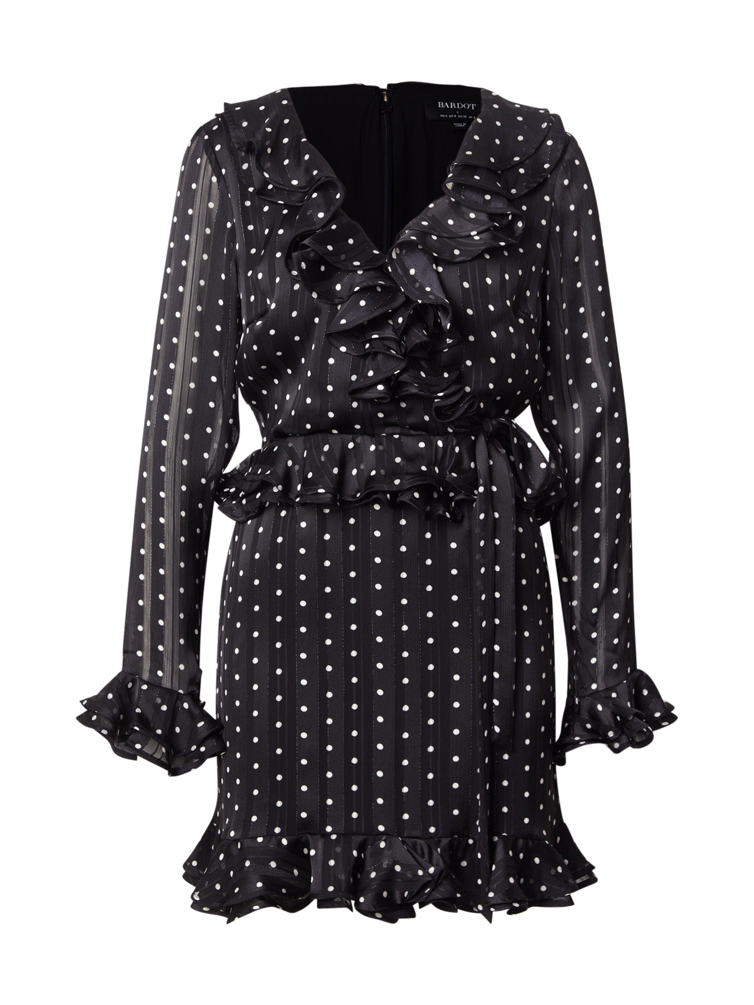 Bardot Šaty 'BAROL' - Čierna: predná strana