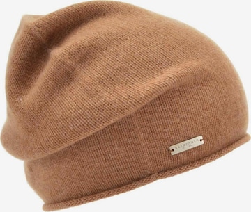 Seeberger Beanie 'Mütze' in Brown: front