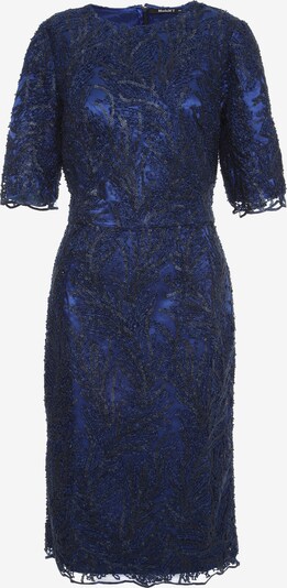 Madam-T Cocktailjurk 'Tropicana' in de kleur Blauw, Productweergave