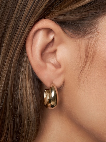 A&C Oslo – Nordic Design Jewellery Oorbellen 'Steel - Soft Coll' in Goud
