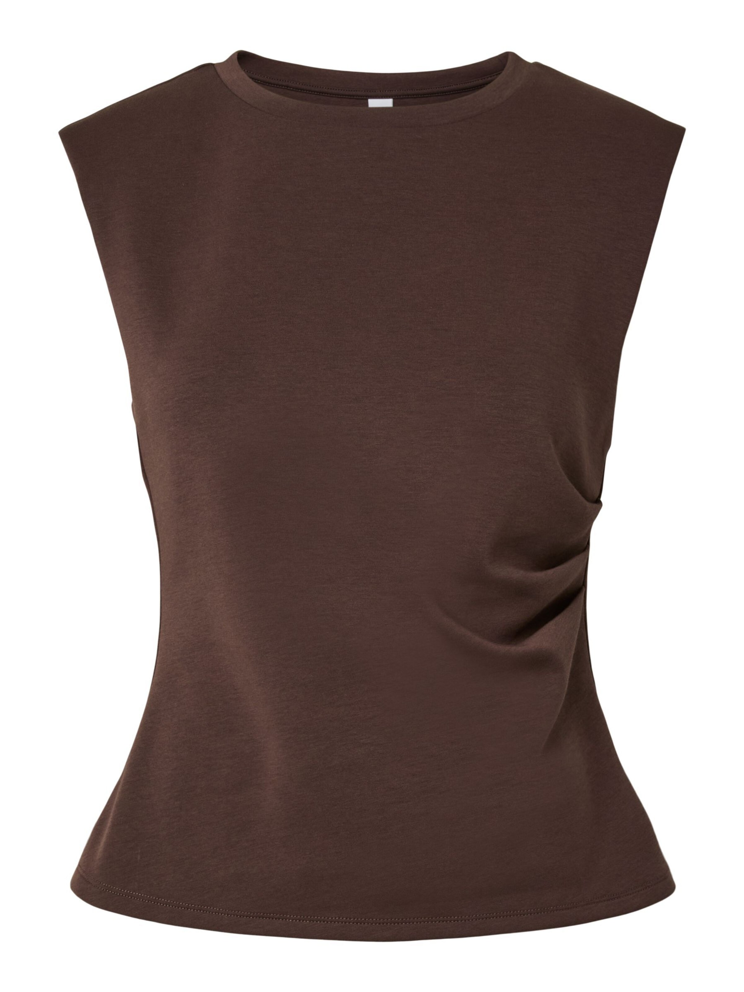 YAS Top 'Pina' in Braun: Vorderseite