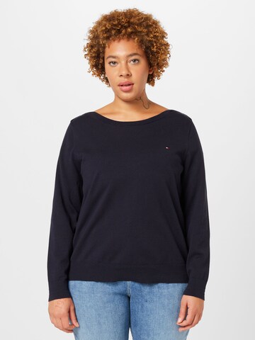 Tommy Hilfiger Curve - Pullover em azul: frente