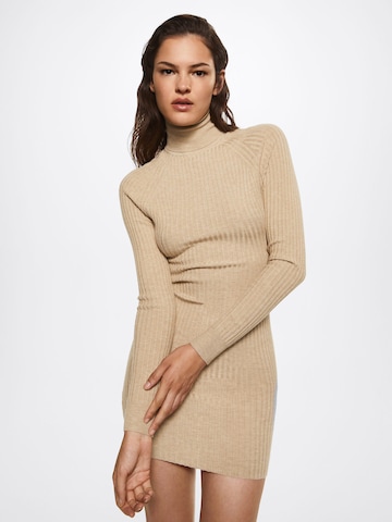 MANGO Kleid 'Goletas' in Beige: predná strana