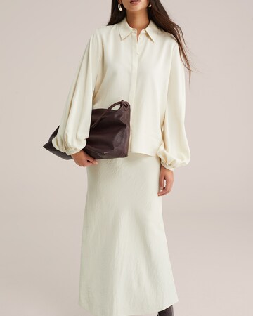 Chemisier 'Studio' WE Fashion en blanc
