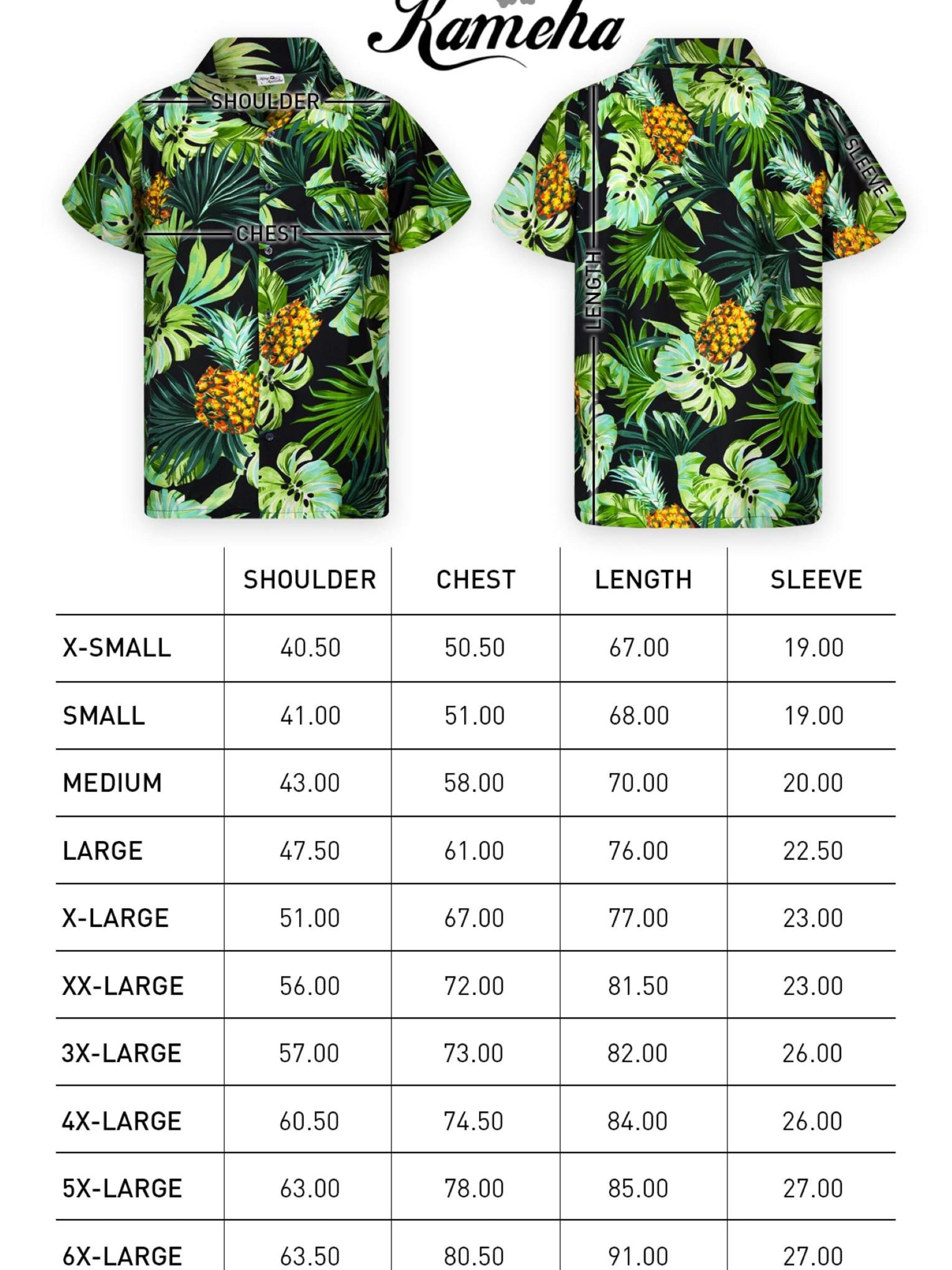 King Kameha Shirt 'Pineapple Leaves'‌‌‌‌‌‌‌ in Schwarz
