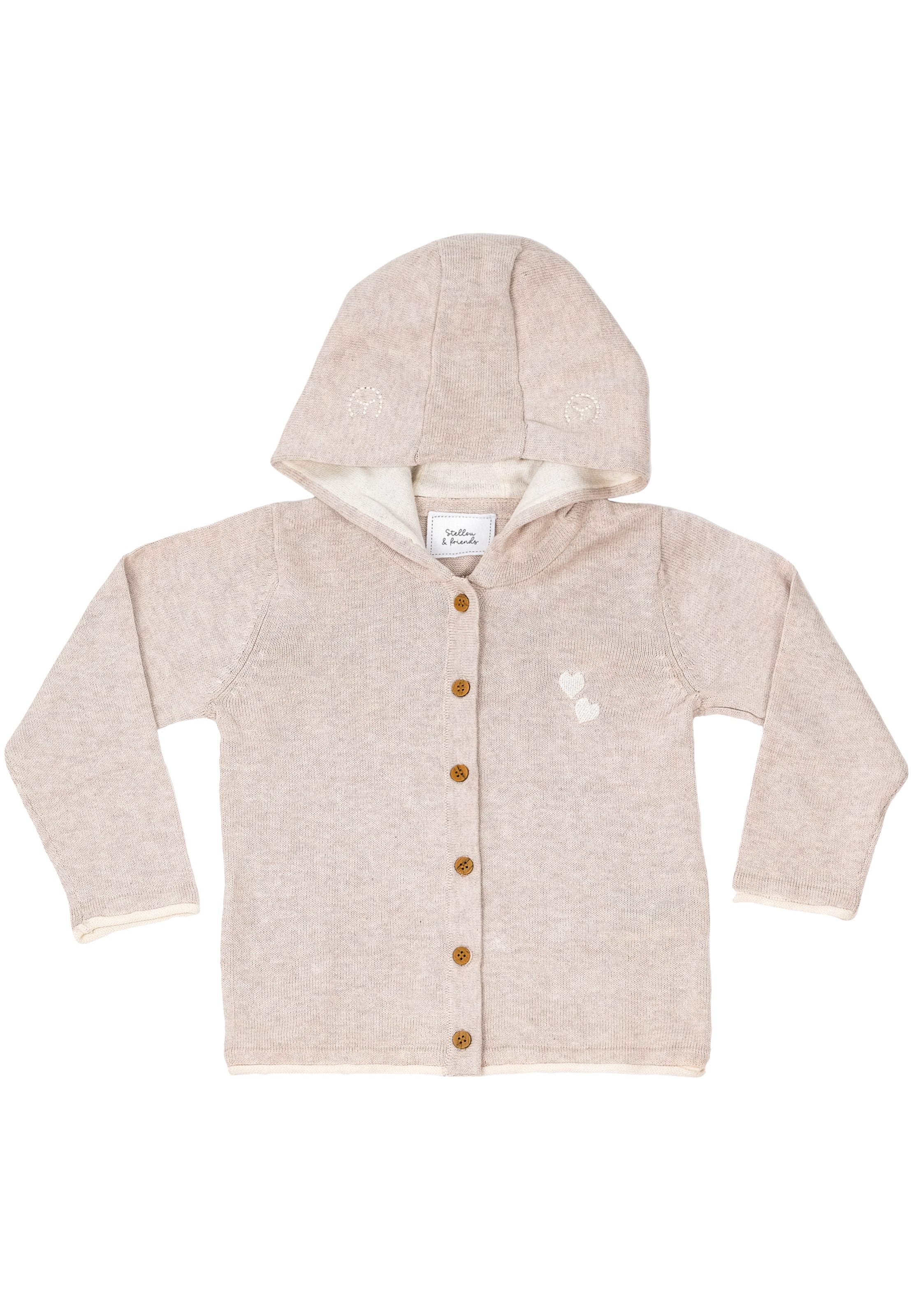 Cardigan Stellou & Friends en beige : devant