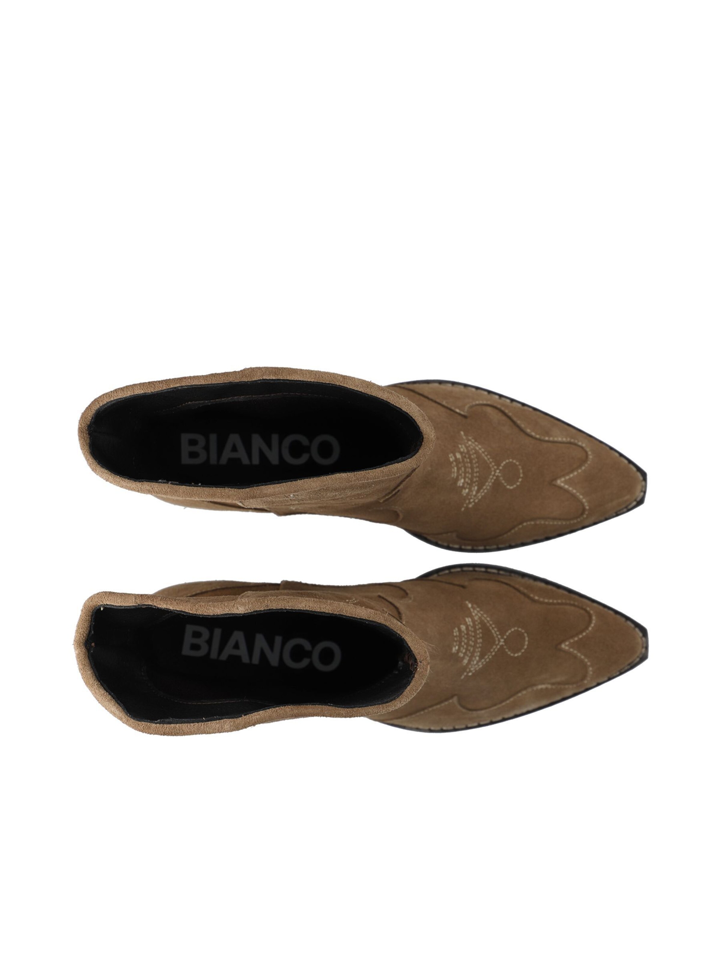 Bianco Cowboy Boots 'Aisabel' in Beige