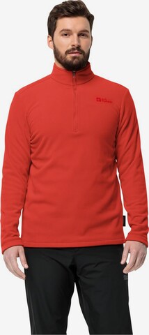 JACK WOLFSKIN Athletic Sweater in Red: front