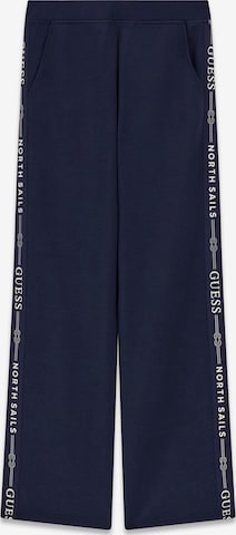 GUESS - Loosefit Calças em azul: frente