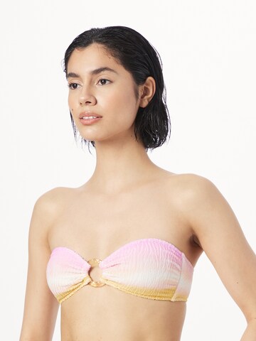 watercult Bandeau Bikinitop in Roze: voorkant