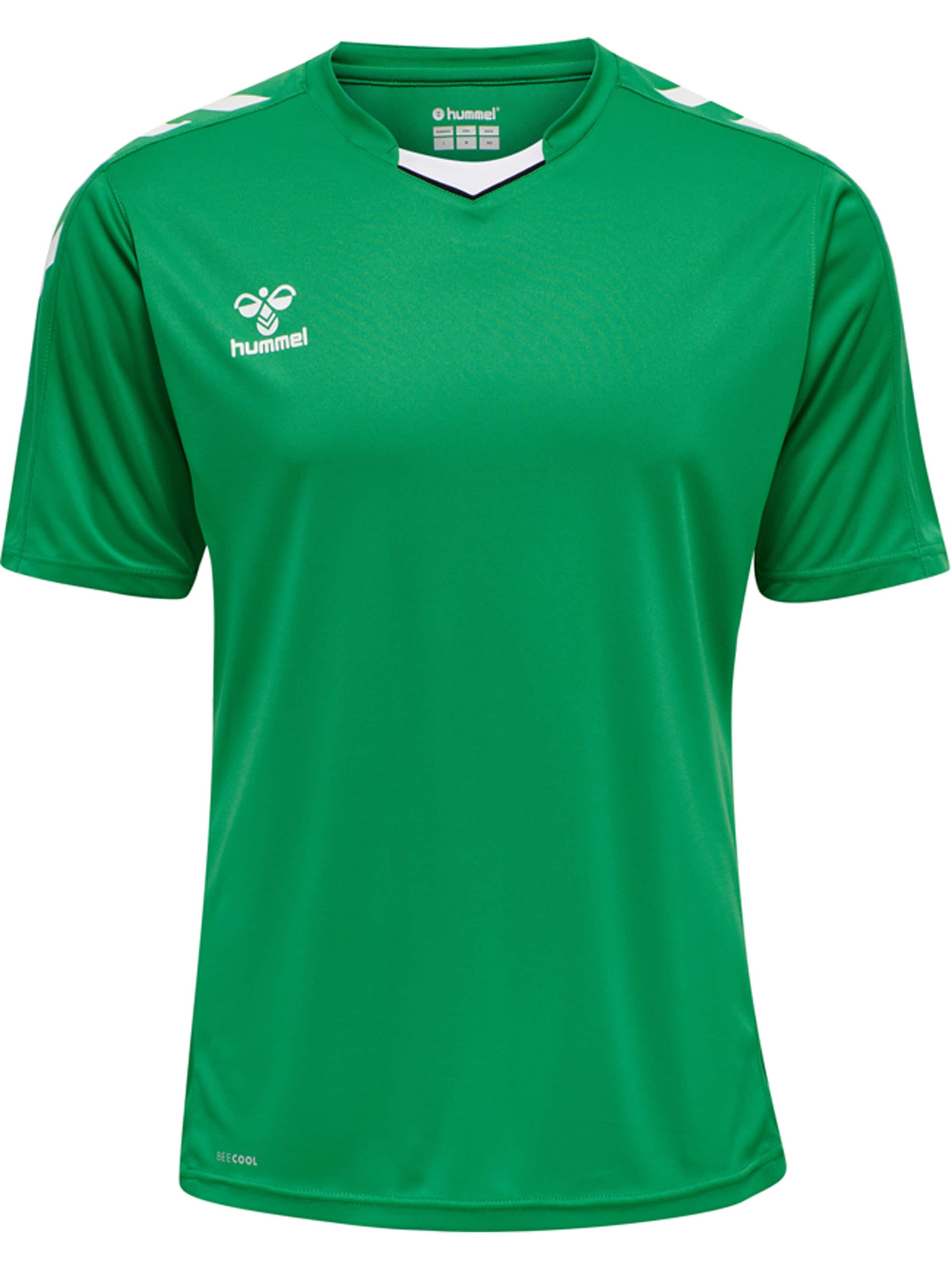 Hummel - Camiseta de fútbol en verde: frente