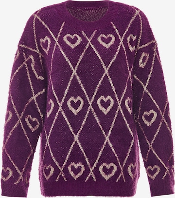 ebeeza Trui in Lila: voorkant