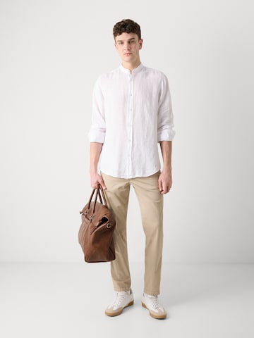 BOSS Orange Regular fit Button Up Shirt 'Race_1' in White