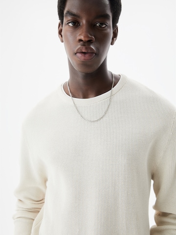 Pull-over Pull&Bear en blanc