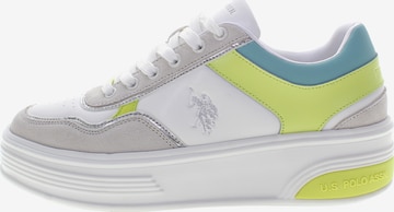Baskets basses U.S. POLO ASSN. en blanc : devant