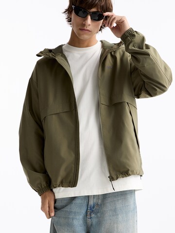 Veste mi-saison Pull&Bear en vert