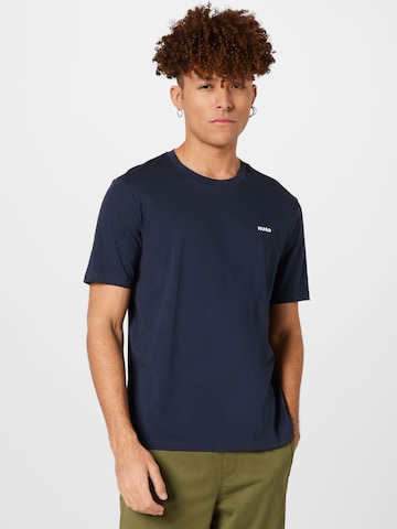 HUGO Red T-Shirt 'Dero' in Blau: predná strana