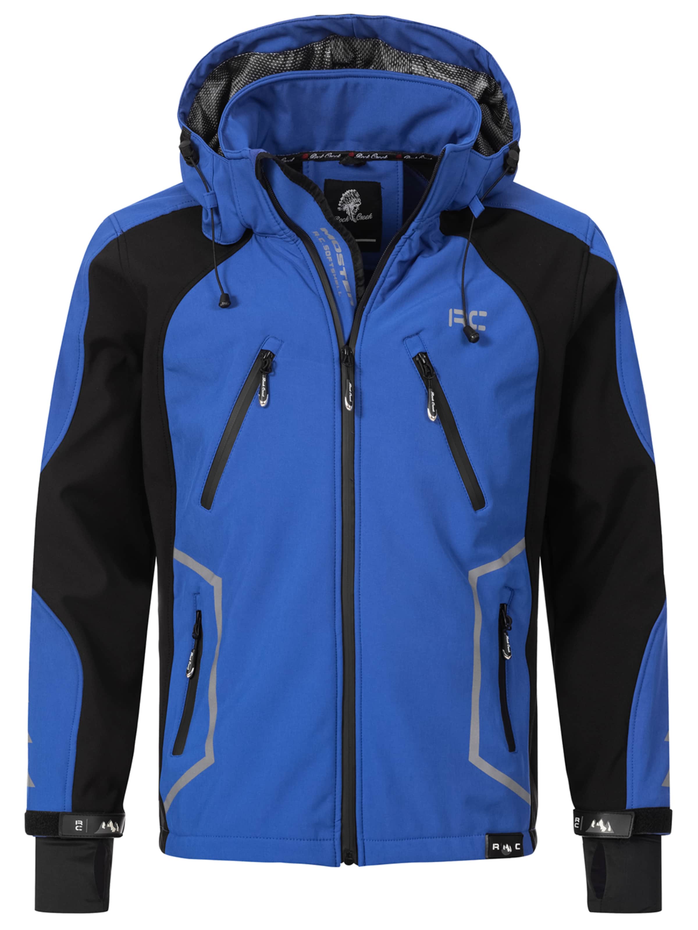 Rock Creek Outdoorjacke in Blau: Vorderseite