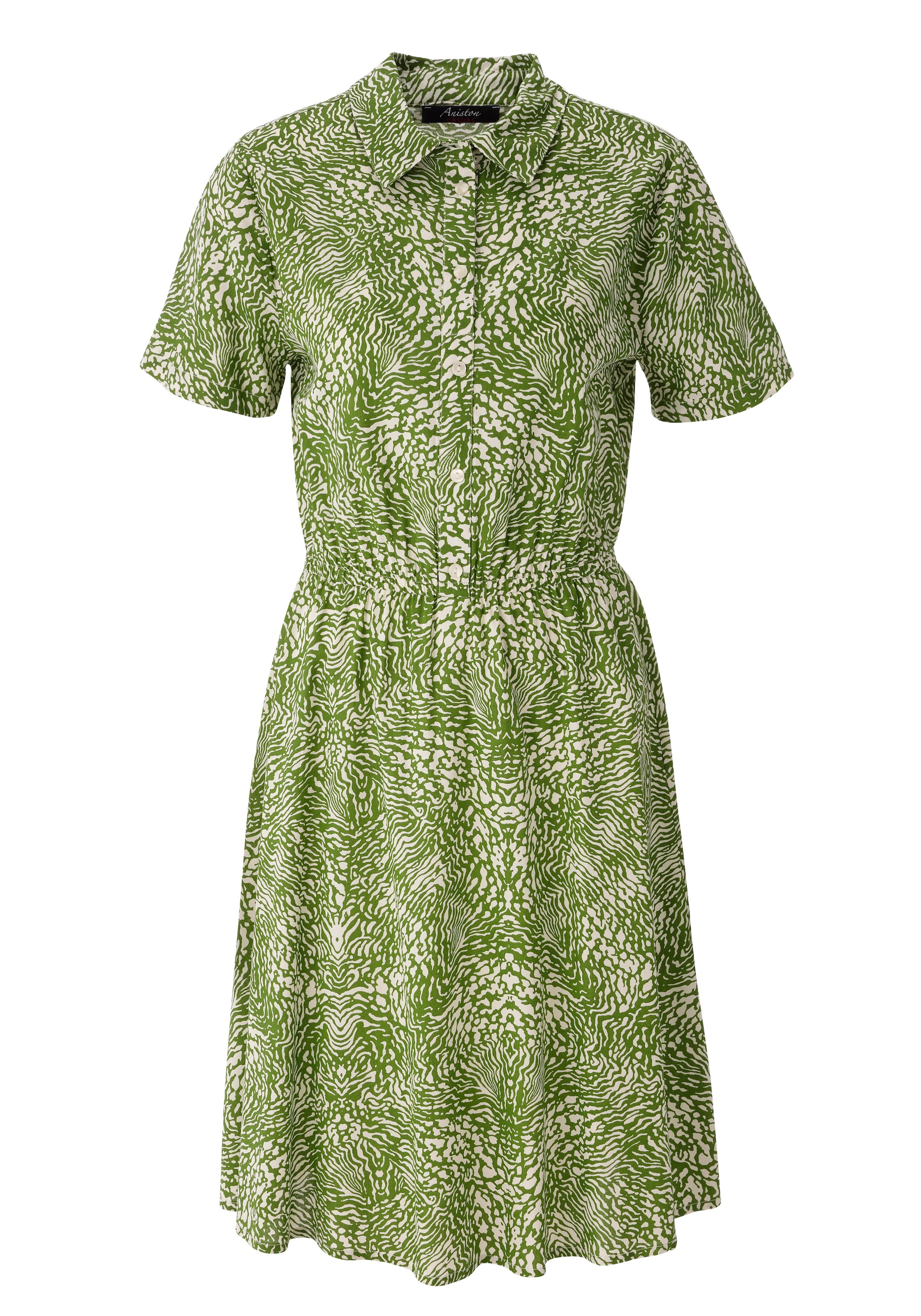 Aniston CASUAL Shirt Dress in Green: front