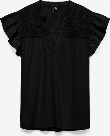 Camicia da donna 'VMLINE' di VERO MODA in nero: frontale