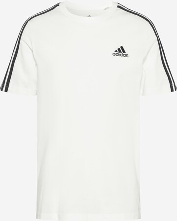 ADIDAS SPORTSWEAR Funktionsshirt 'Essentials 3-Stripes' in Weiß: predná strana