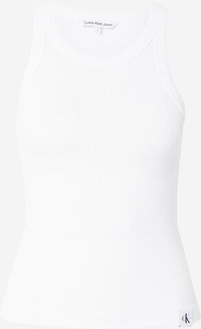 Calvin Klein Jeans Top in White: front