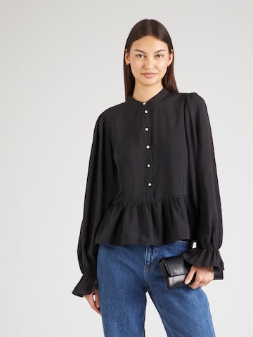 Camicia da donna 'Nessa' di PIECES in nero: frontale