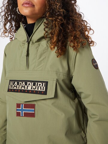 NAPAPIJRI Between-Season Jacket 'Rainforest' in Green