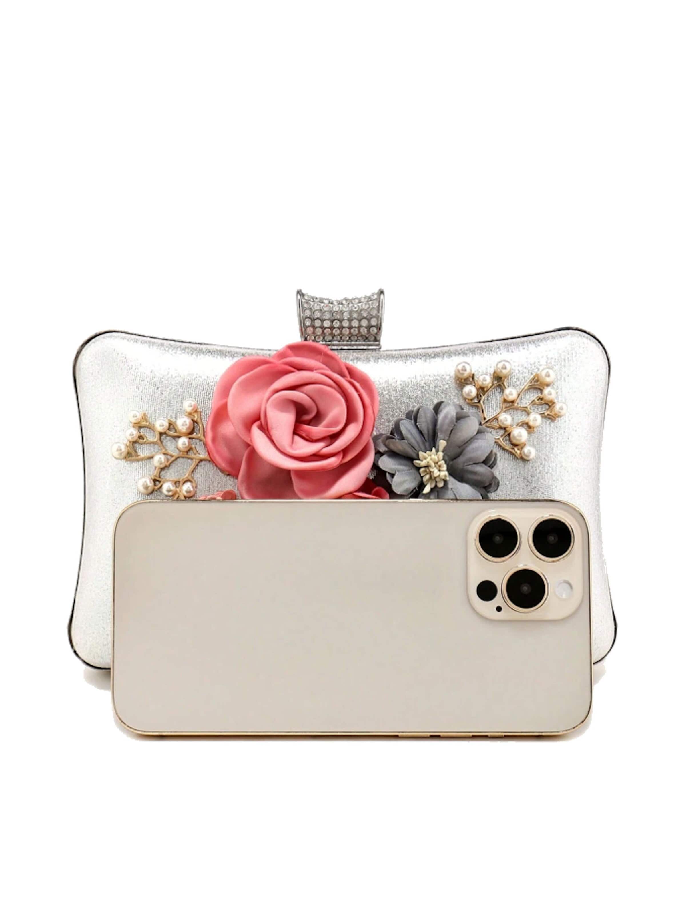 Tomshop24-7 Clutch 'Floris II'‌‌‌‌‌‌‌ in Silber