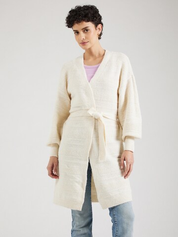 Cardigan 'ONLSELESTA' ONLY en beige : devant