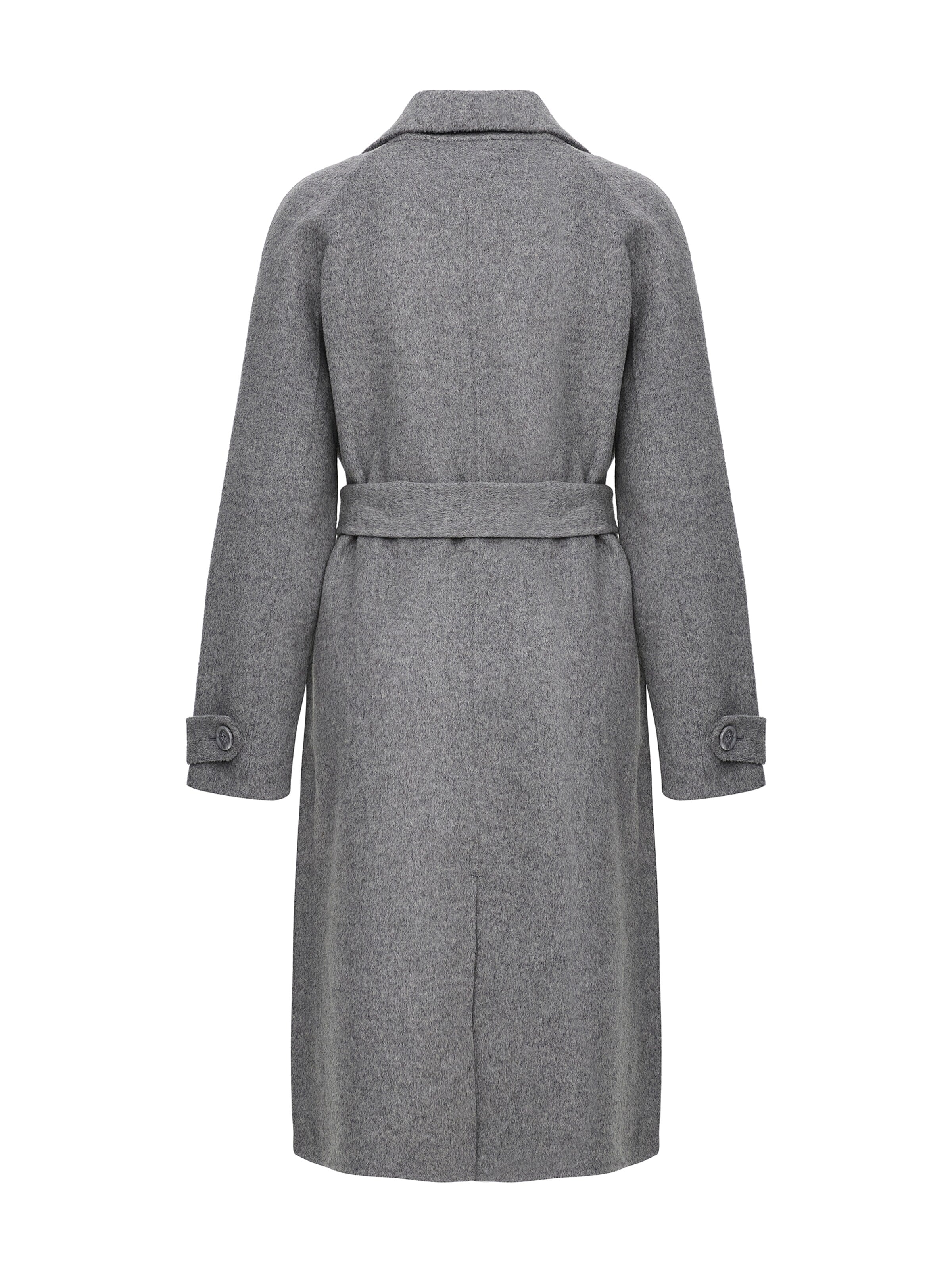 MANISA Between-season jacket 'Wollmantel' in Grey