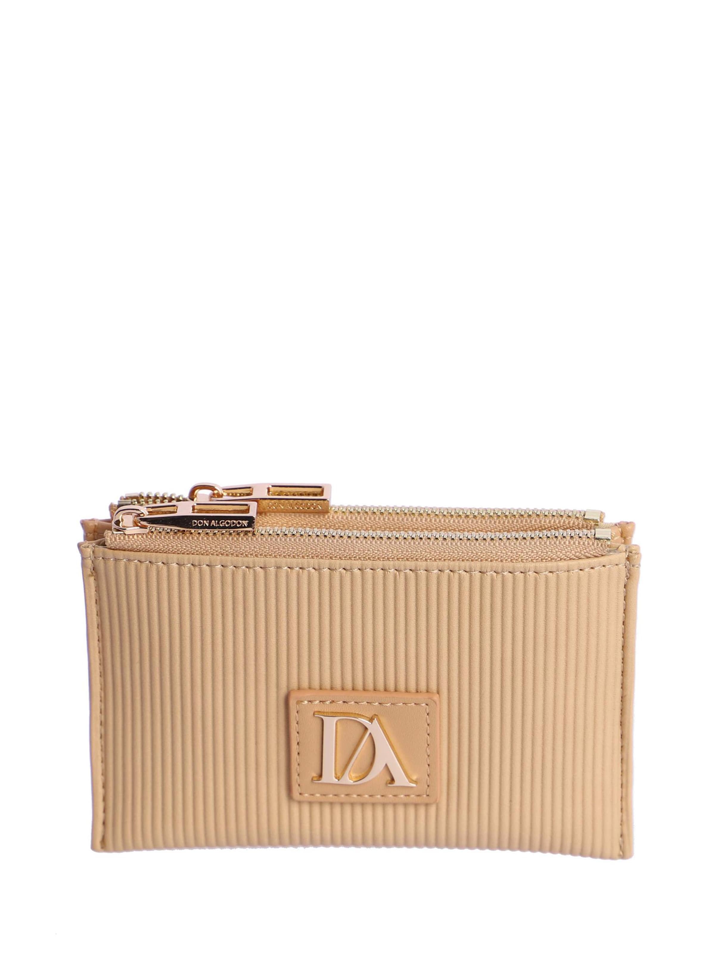 Don Algodon - Cartera en beige: frente