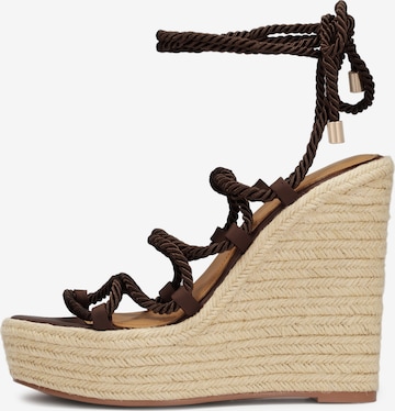 Kazar Sandals in Brown: front