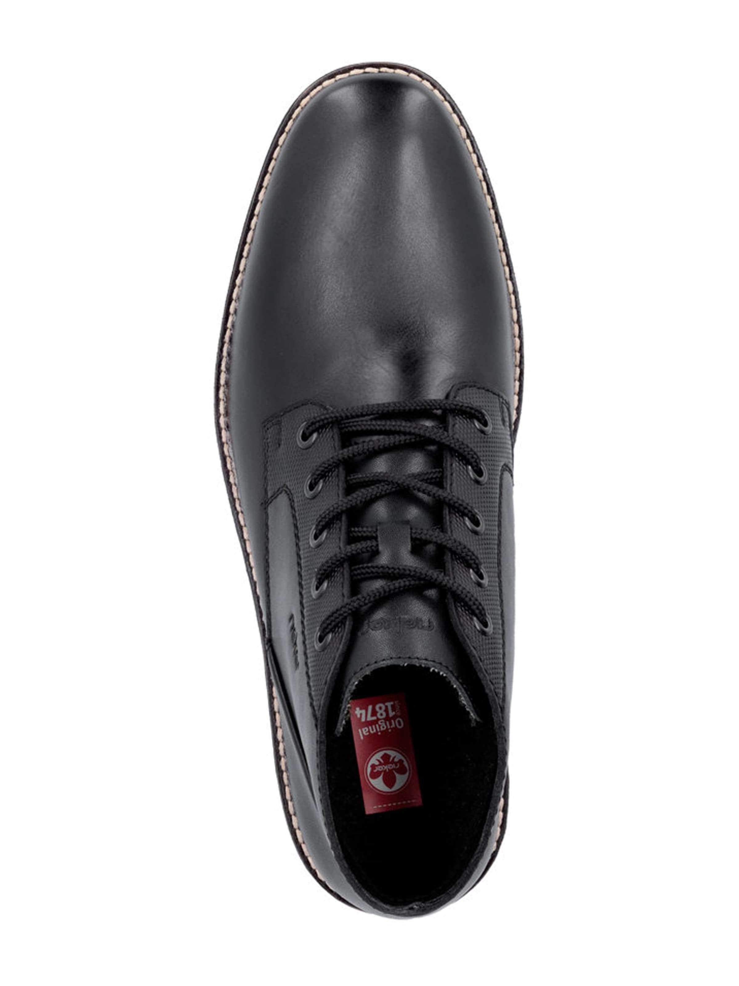 RiekerČizme na vezanje - crna boja